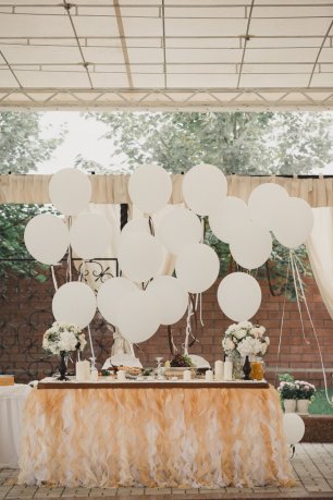 Воздушные шары в декоре свадебного торжества